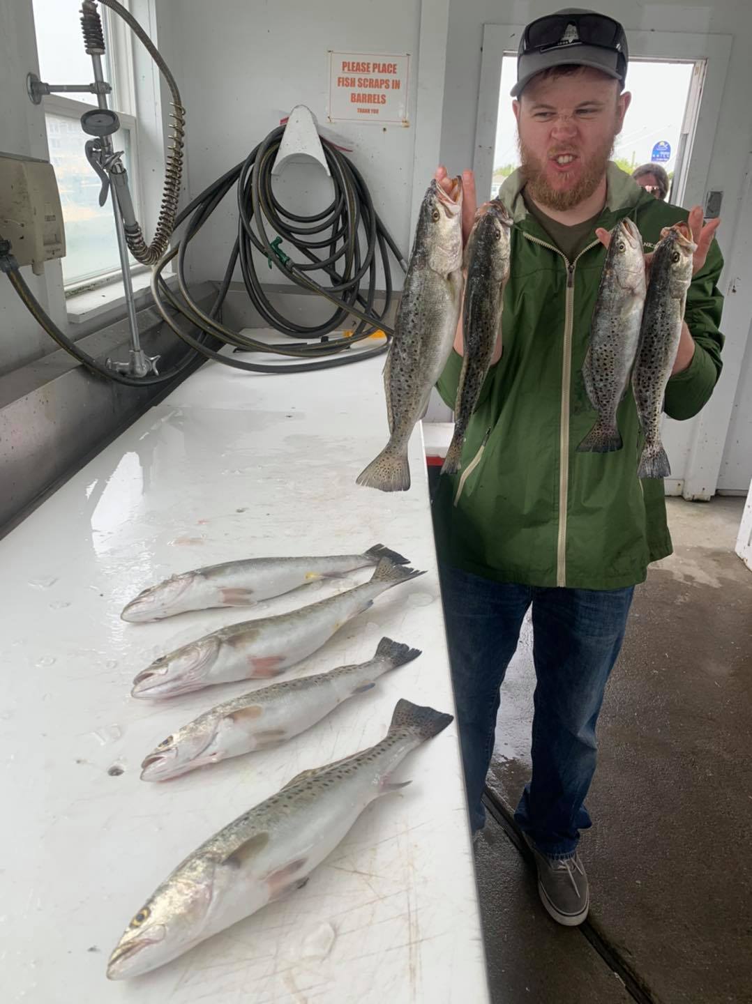 6 spotted weakfish caught fishing in NC