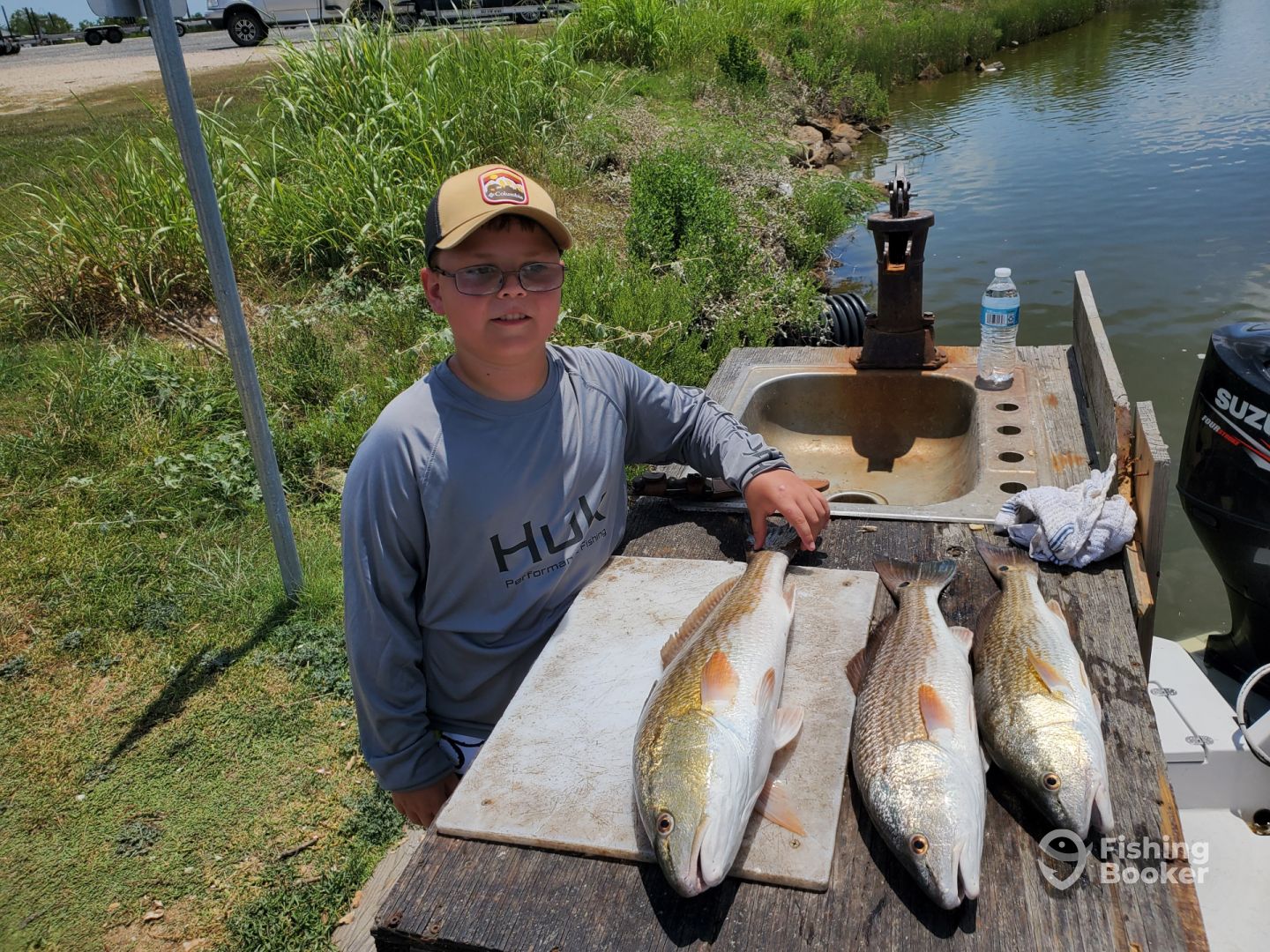 Catching 3 redfish in TX