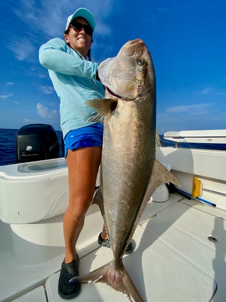 A single, 45-inch fish caught while fishing in MA.
