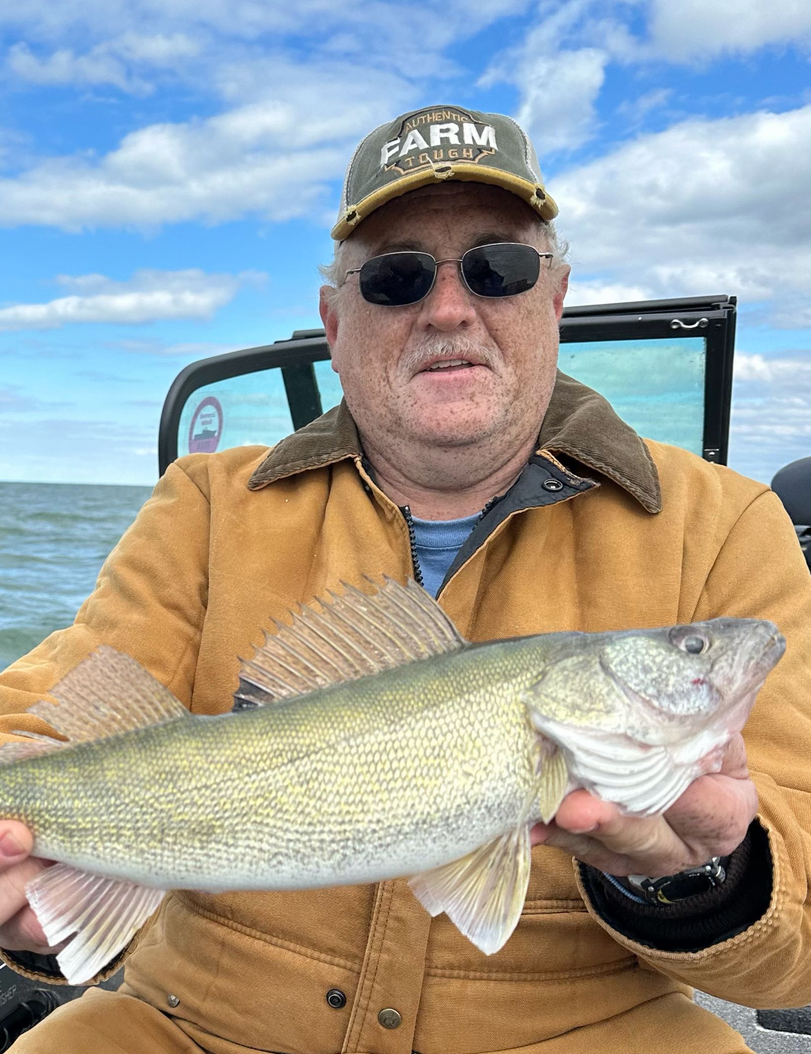 A single walleye fish caught in MI