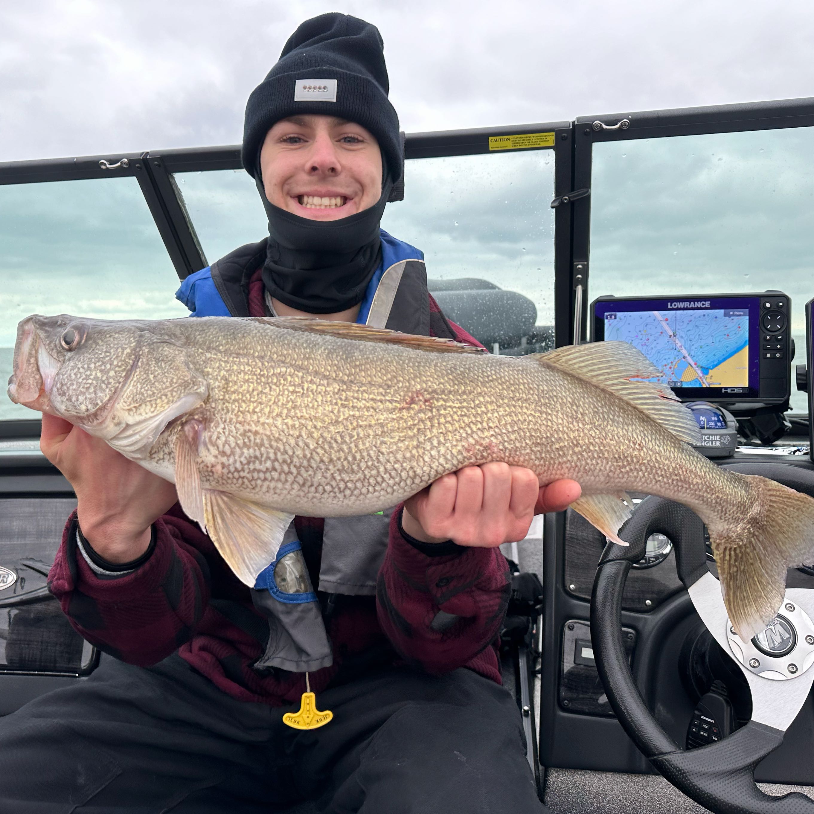 Walleye, 29-inch fish caught while fishing in Edwardsburg