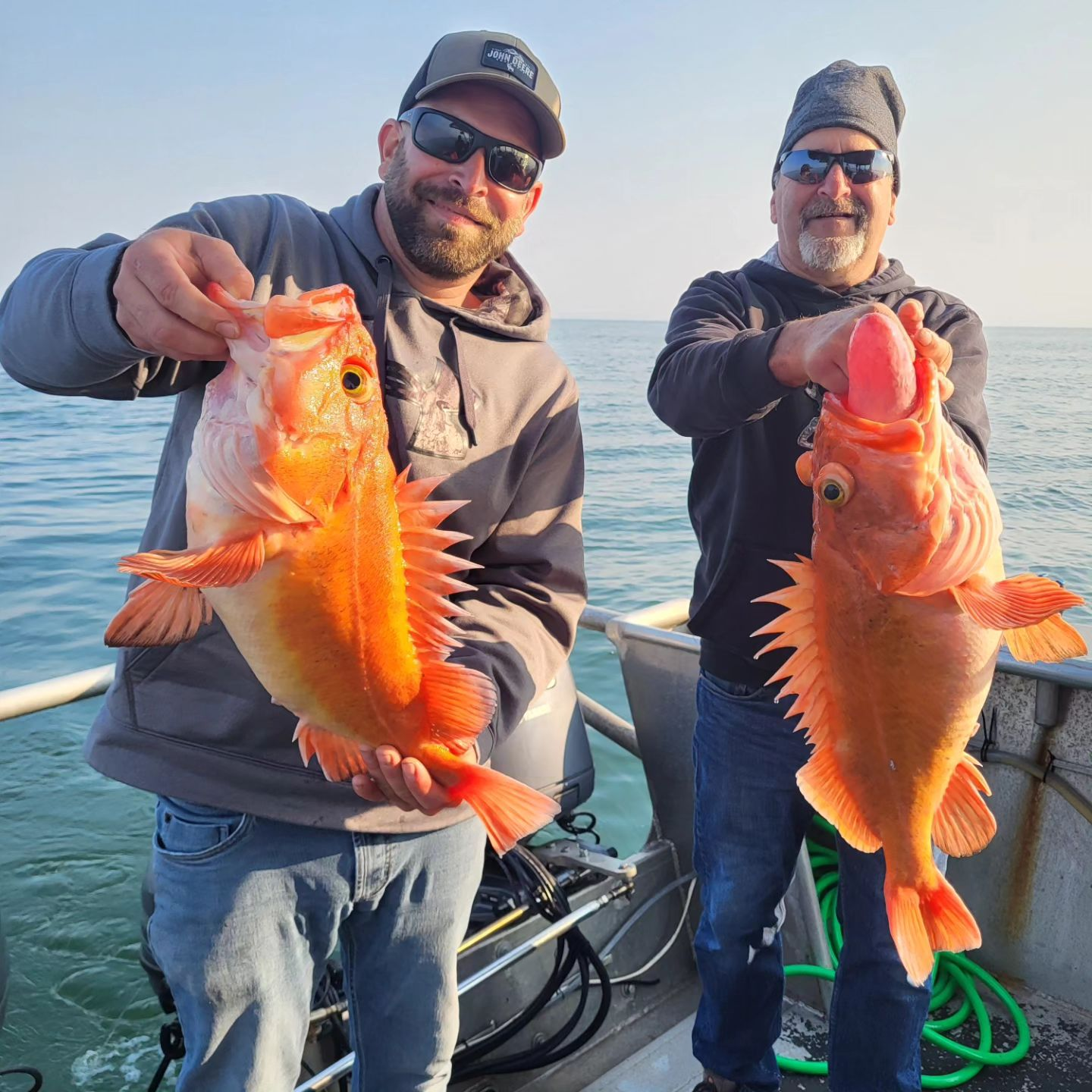 Two anglers with big fish in BC