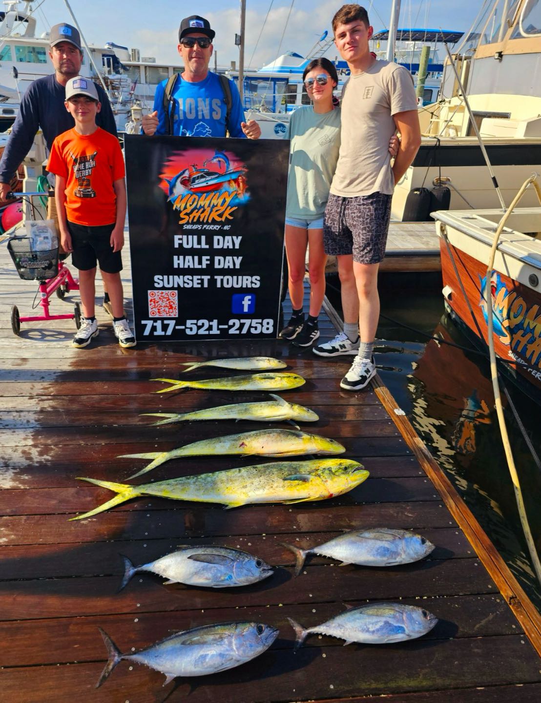 6 blackfin tuna caught in Sneads Ferry