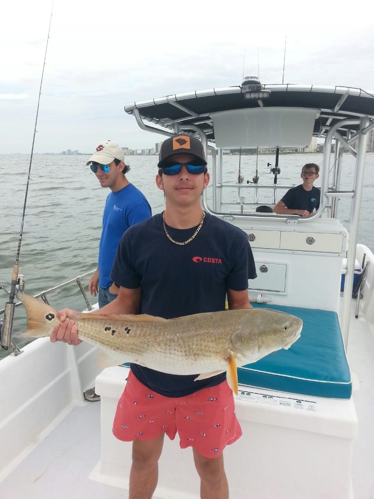 3 anglers at a pier in North Myrtle Beach