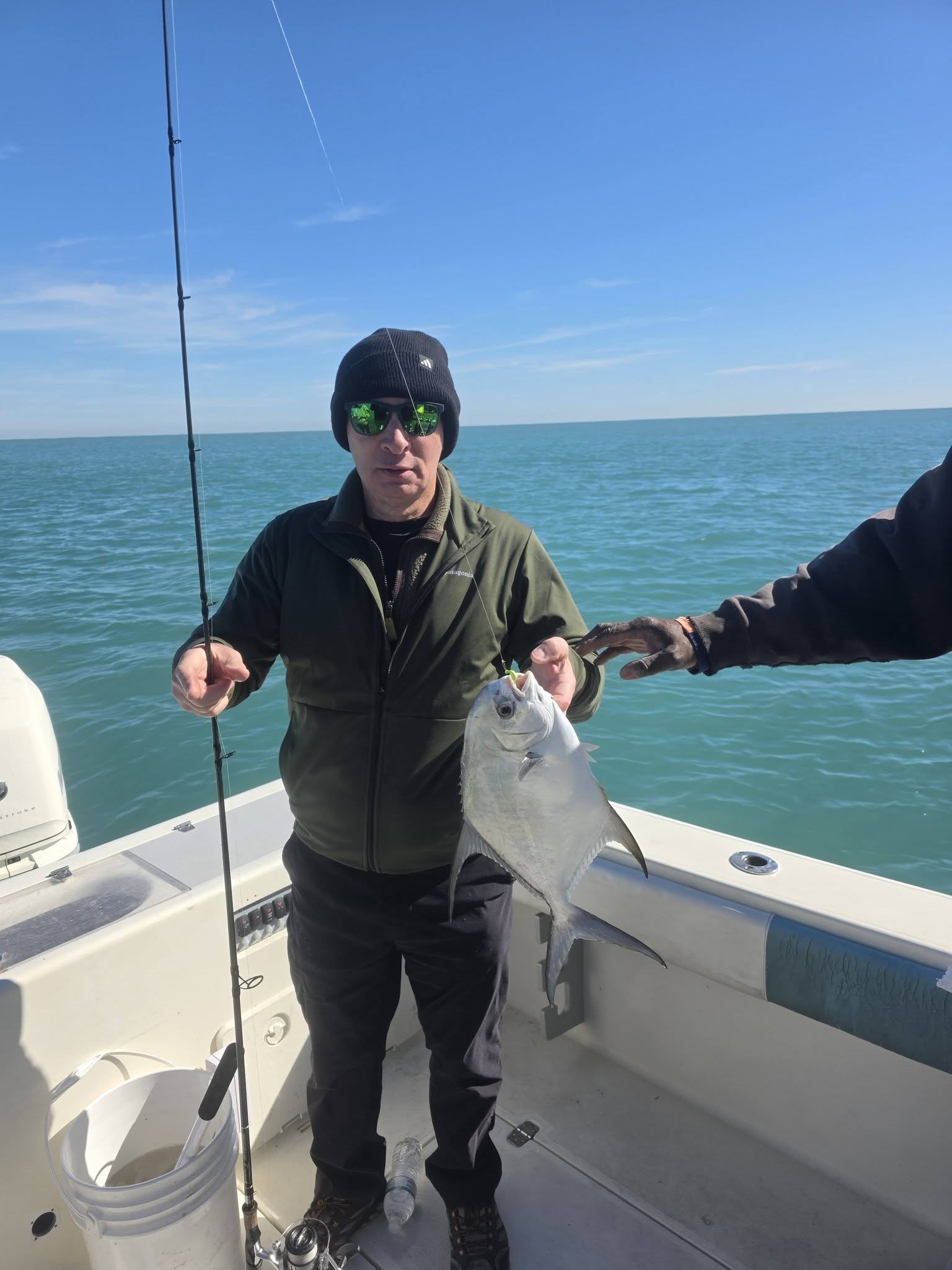 Permit fish caught while fishing in Fort Pierce FL