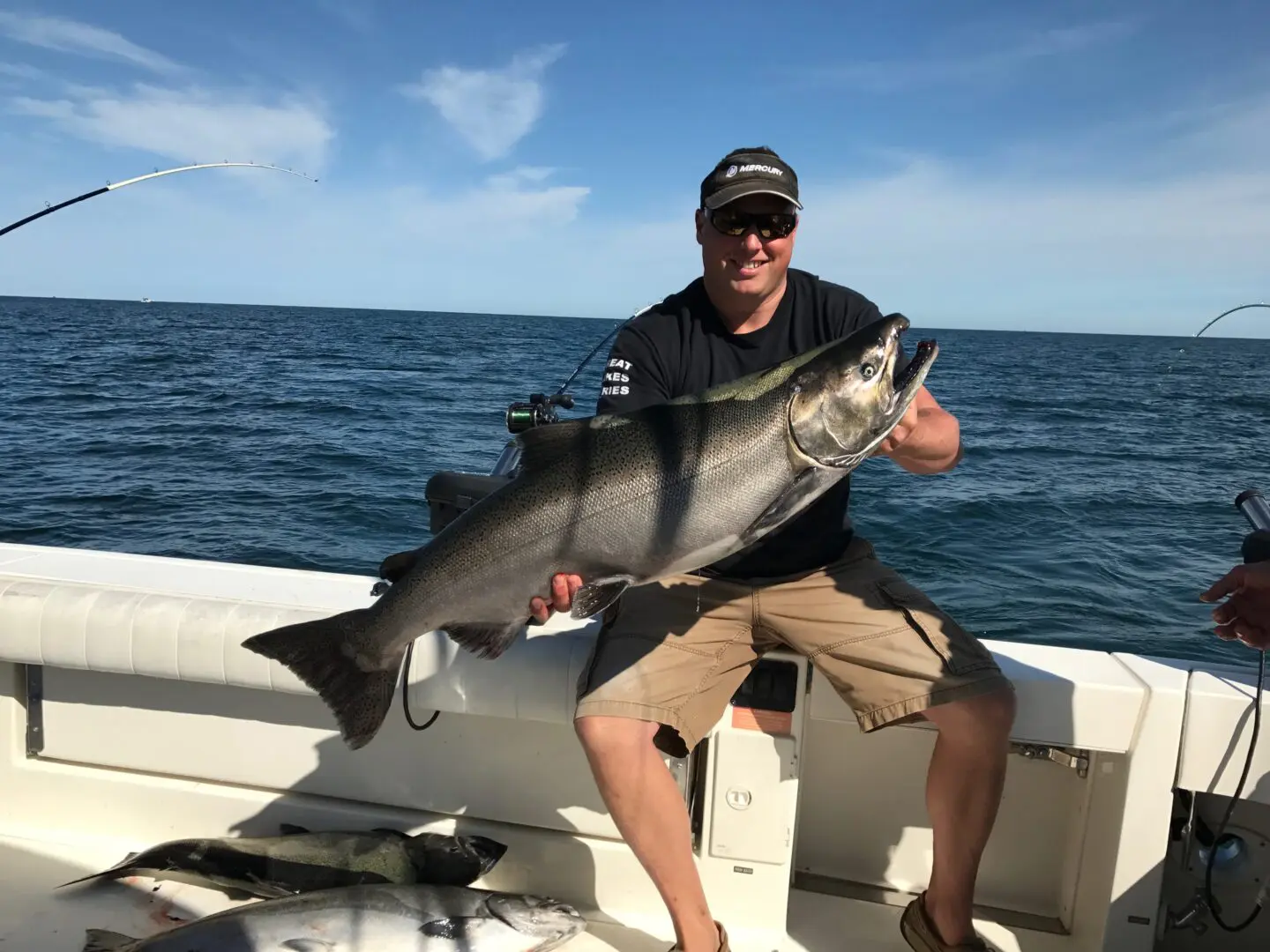 Coho salmon caught fishing in NY