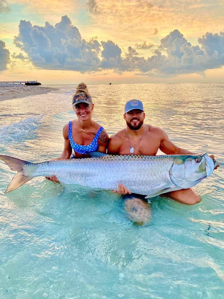 Anglers with a big 53-inch catch in FL