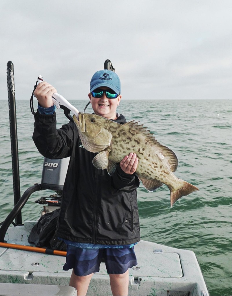 Gag grouper, 21-inch fish caught in Hudson