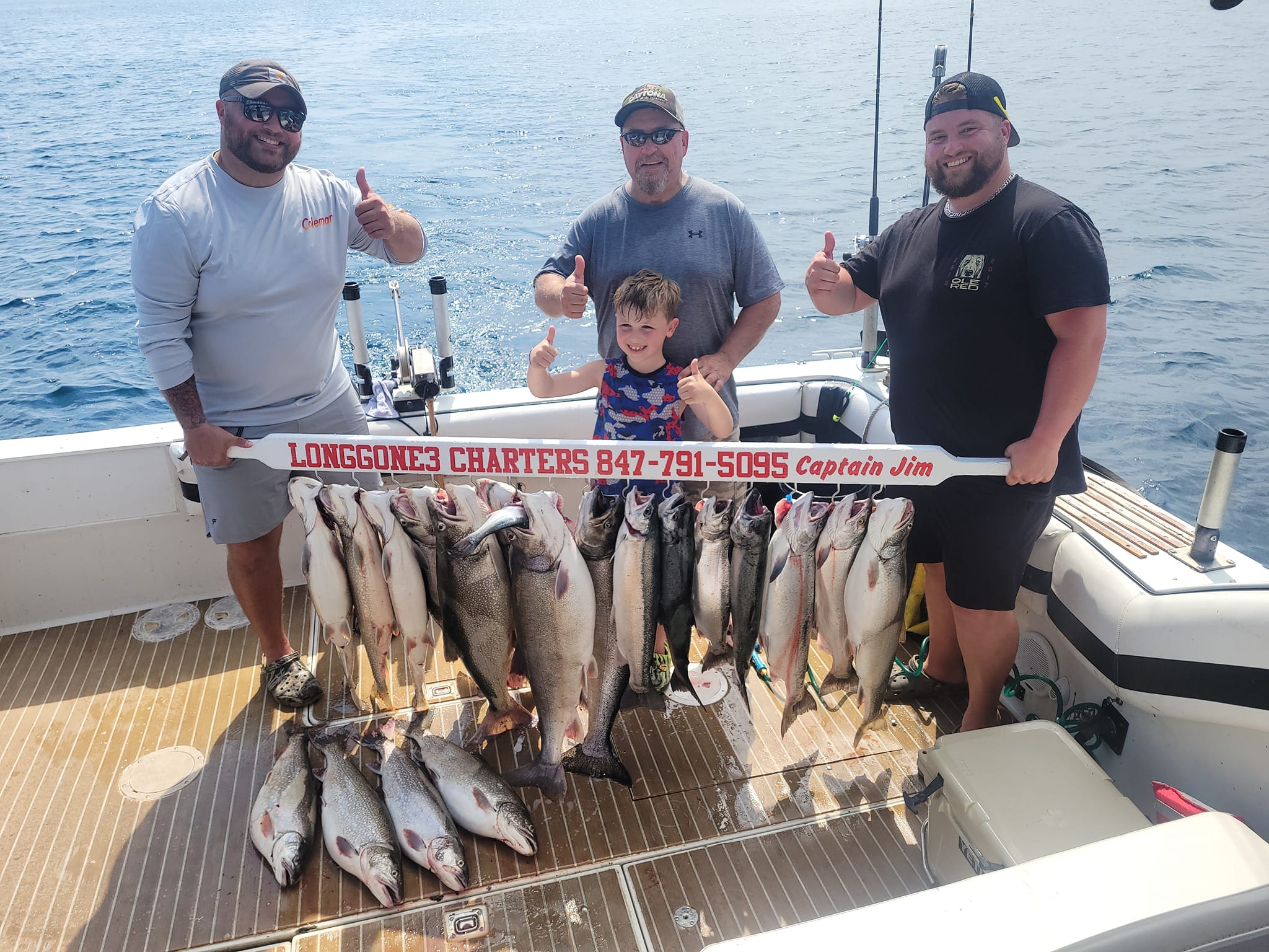 Chinook salmon fishing in Waukegan