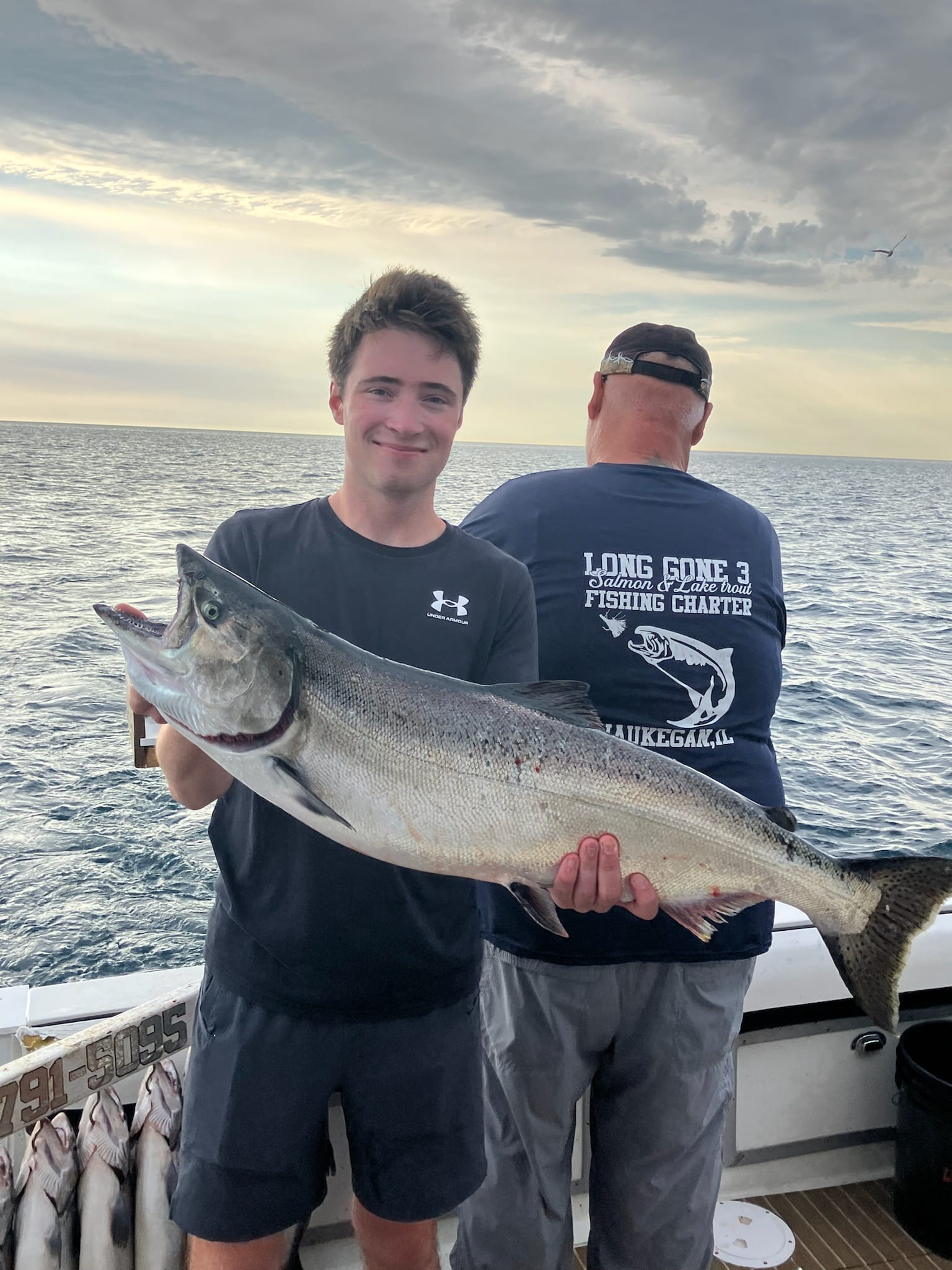 Chinook Salmon caught while fishing in Waukegan