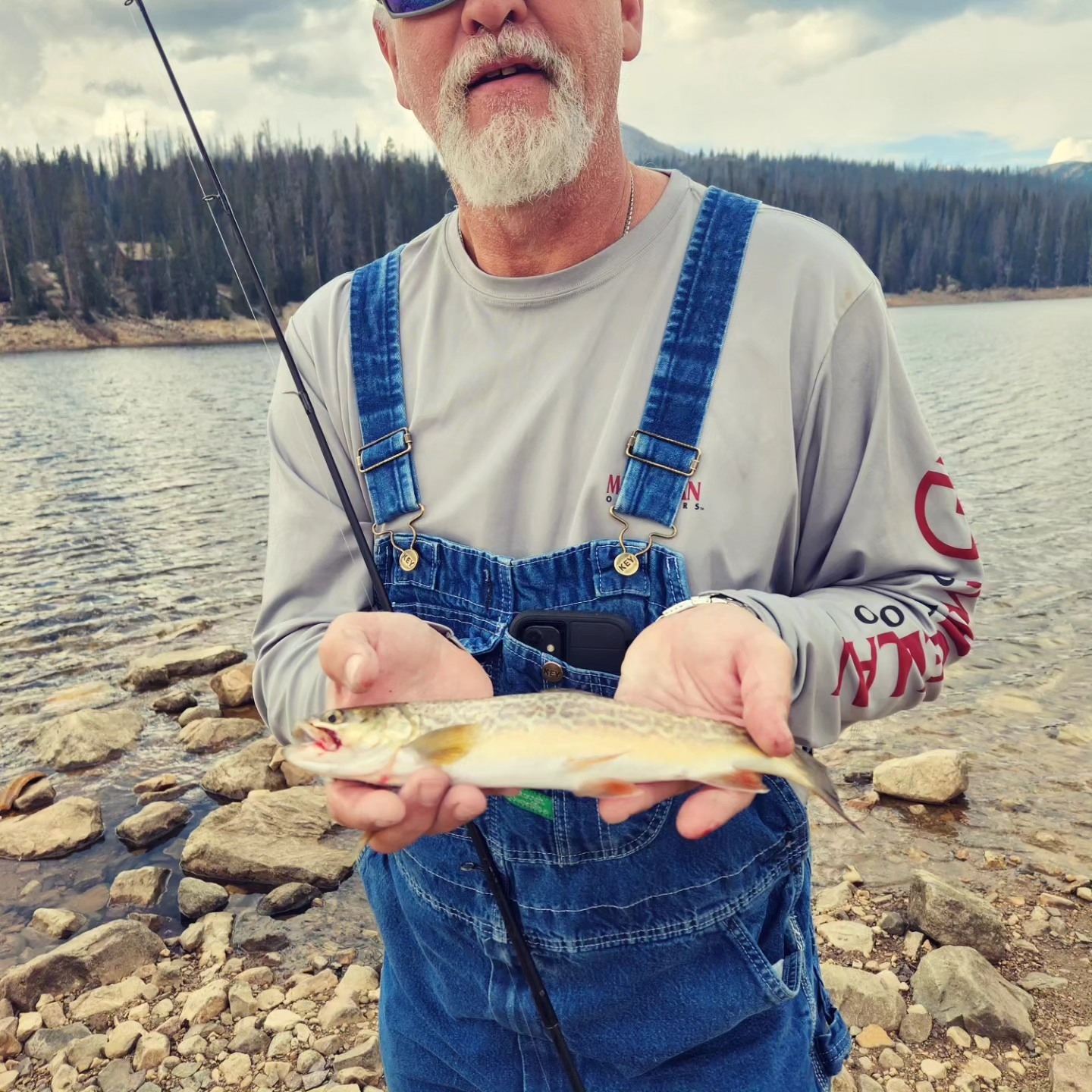 One fisherman with a great catch in UT