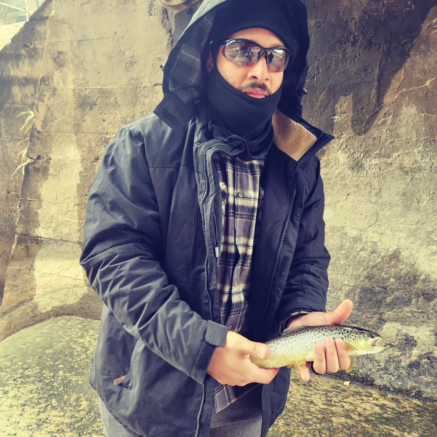 Sea trout caught by angler in Kamas