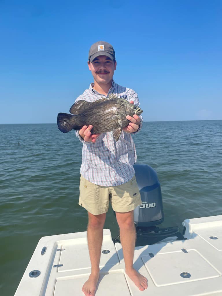 A tripletail fish caught in Fairhope