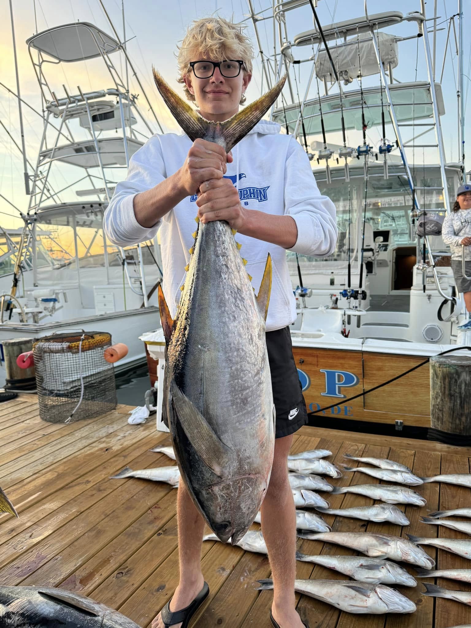 African Pompano fish caught during fishing trip in MD