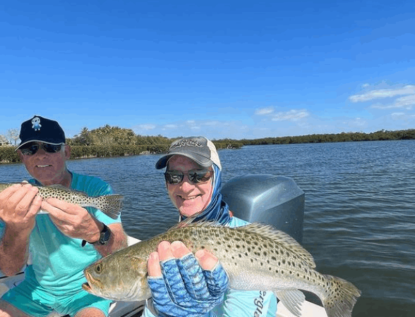 Spotted Weakfish caught while fishing in FL
