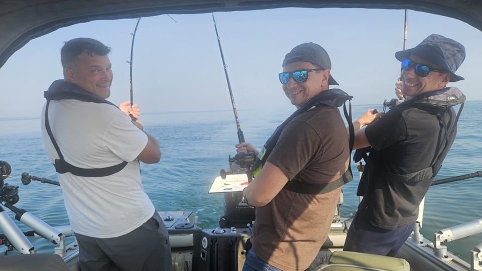 Three anglers fishing in Toronto