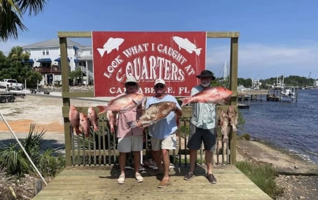 2 big fish caught while fishing in Carrabelle