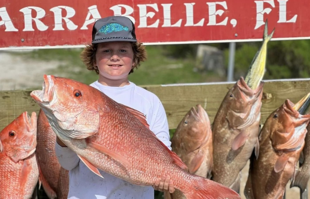 4 large fish caught while fishing in Carrabelle