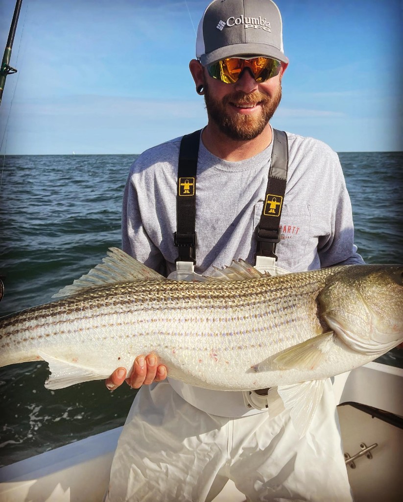 Striped bass fishing in NJ