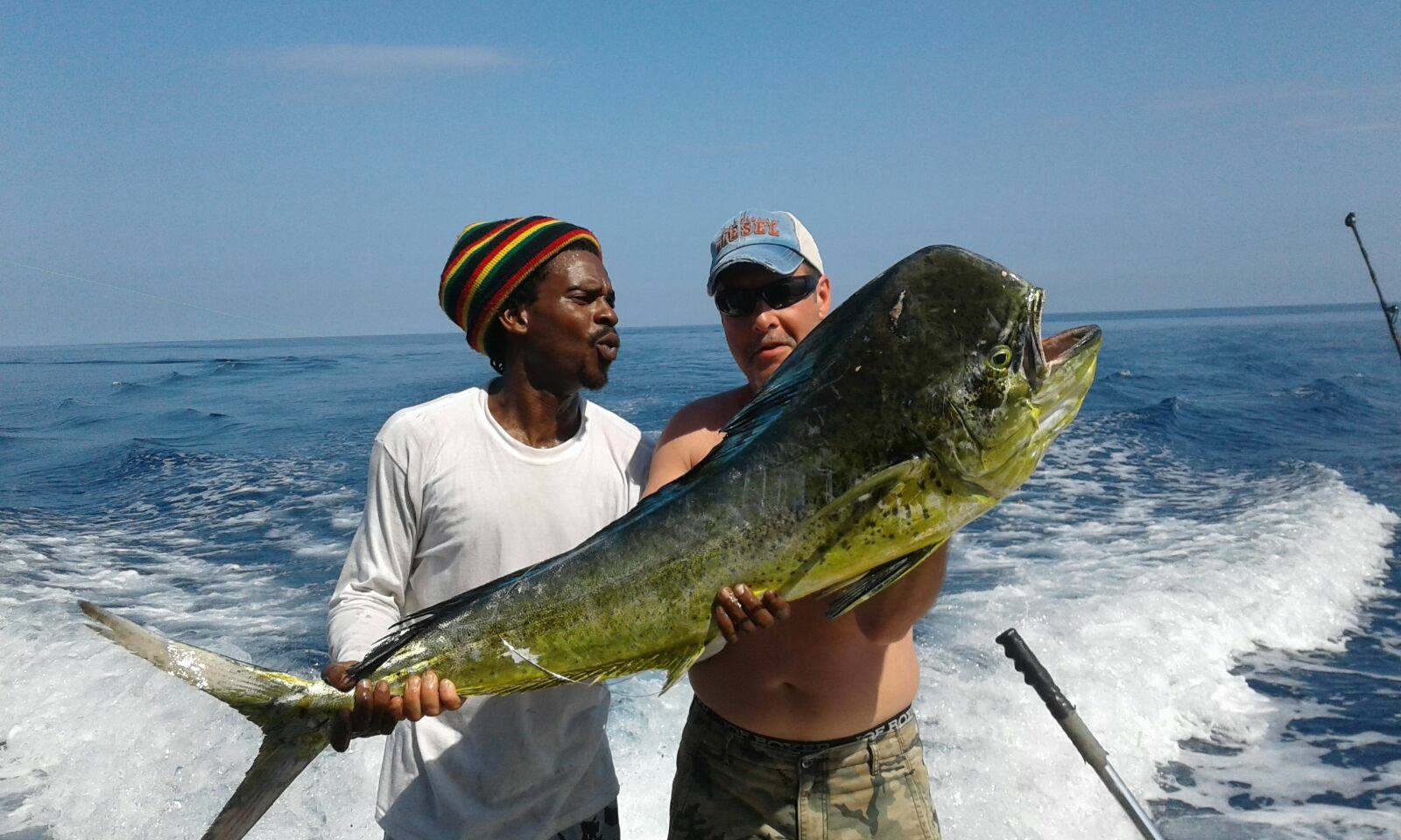 A photo of 2 people enjoying a cruises and fishing trip in Nassau