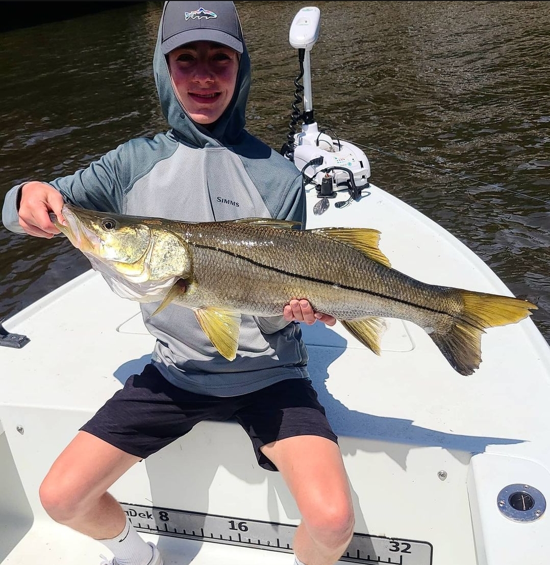 Snook fish caught while fishing in FL