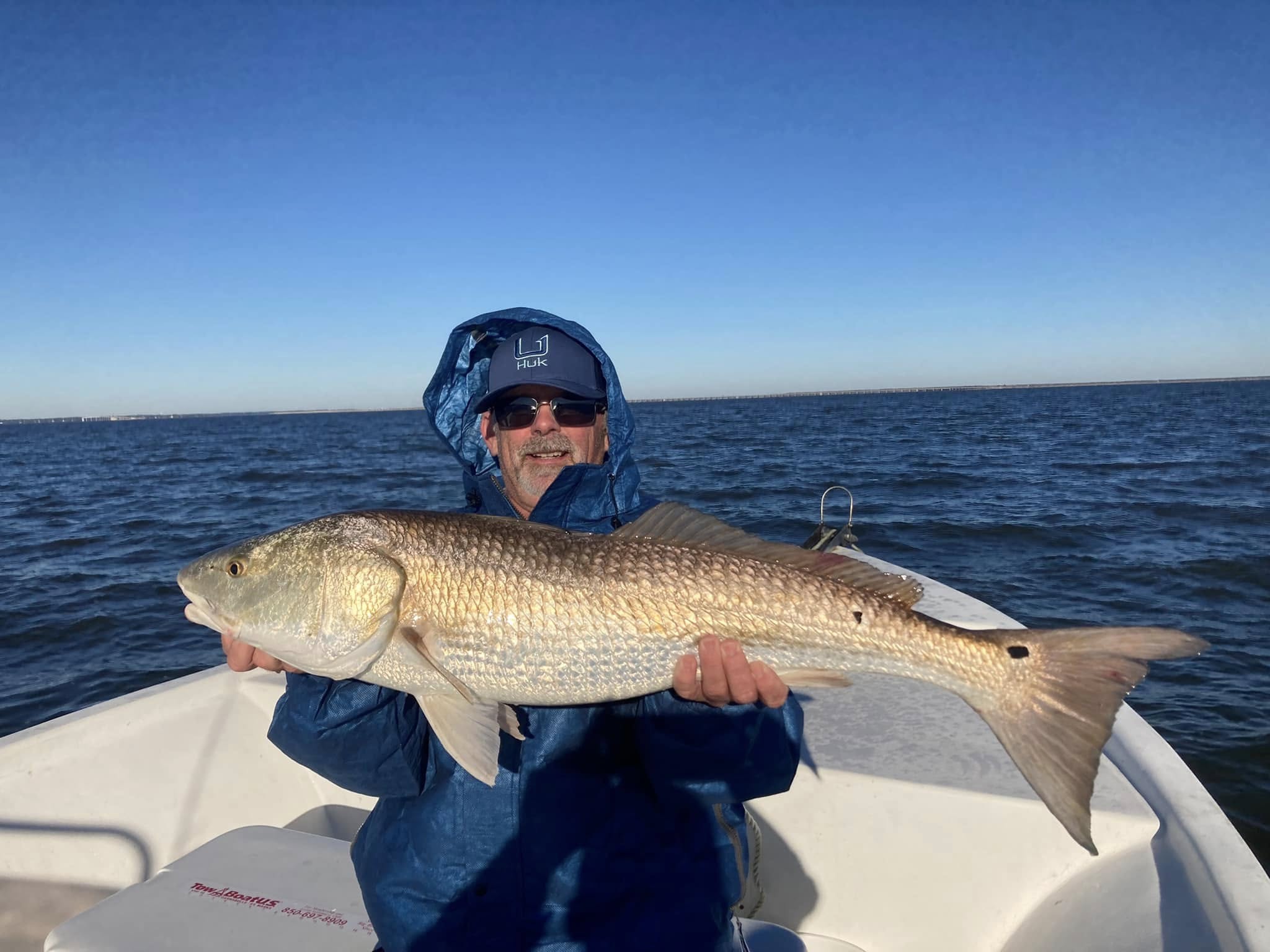 A redfish caught while fishing in Apalachicola