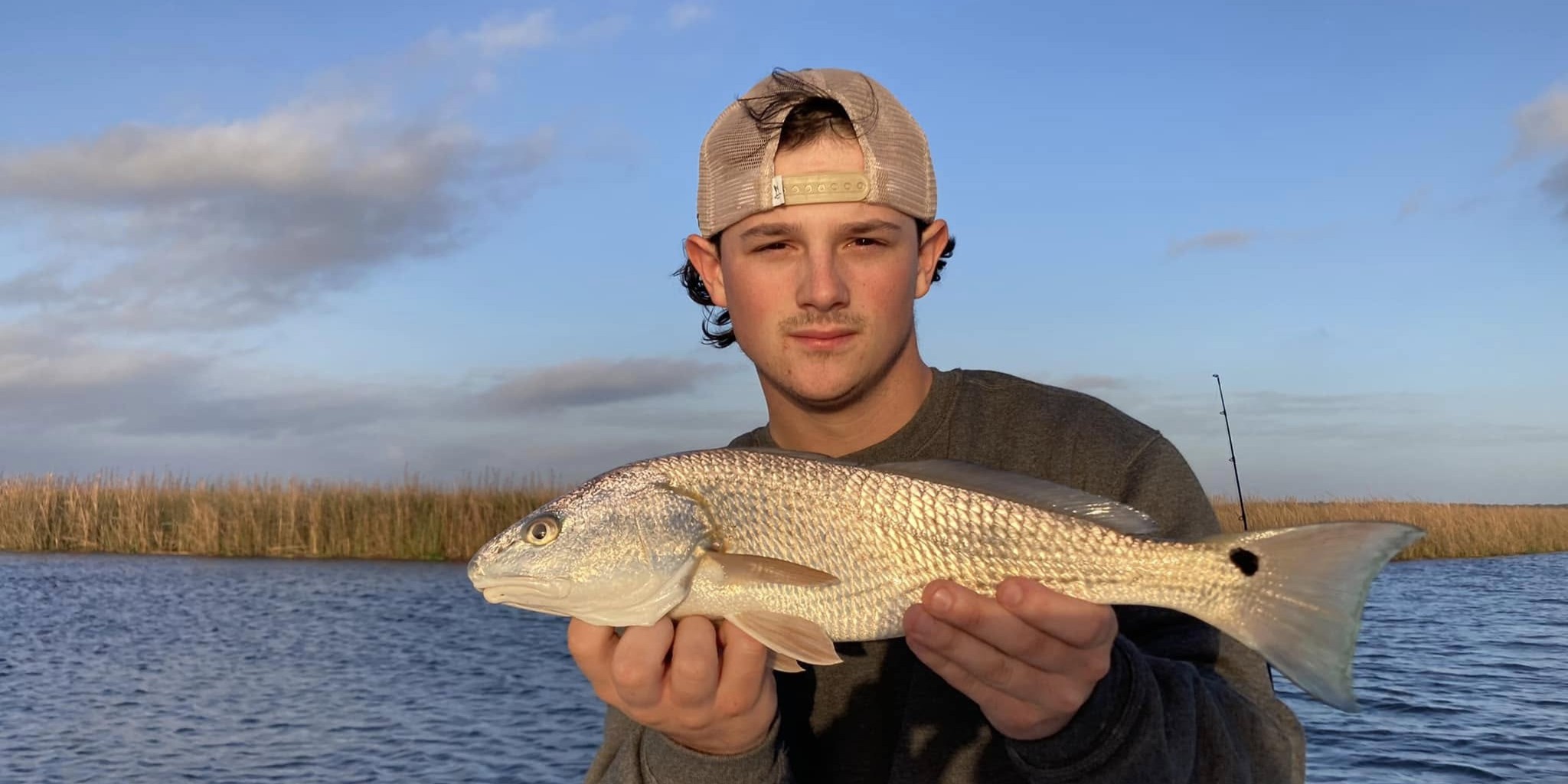 Captain Rudy's 4-hour inshore fishing charter on Apalachicola Bay targeting redfish and flounder