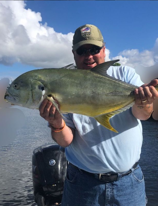 Crevalle Jack, a 21-inch fish, caught while fishing in FL