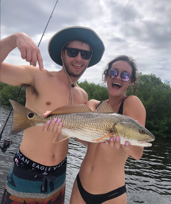 Redfish, 23-inch catch in Punta Gorda, fishing