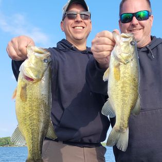 Two anglers fishing in Minnesota