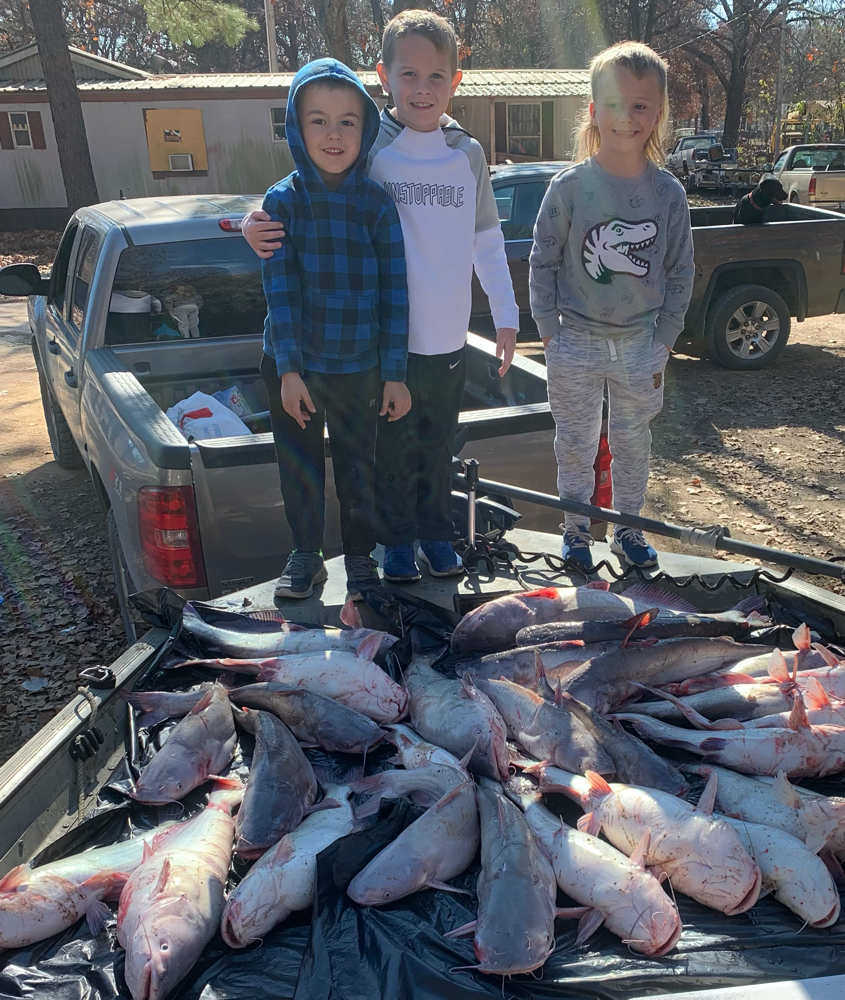 Three people fishing in Kingston