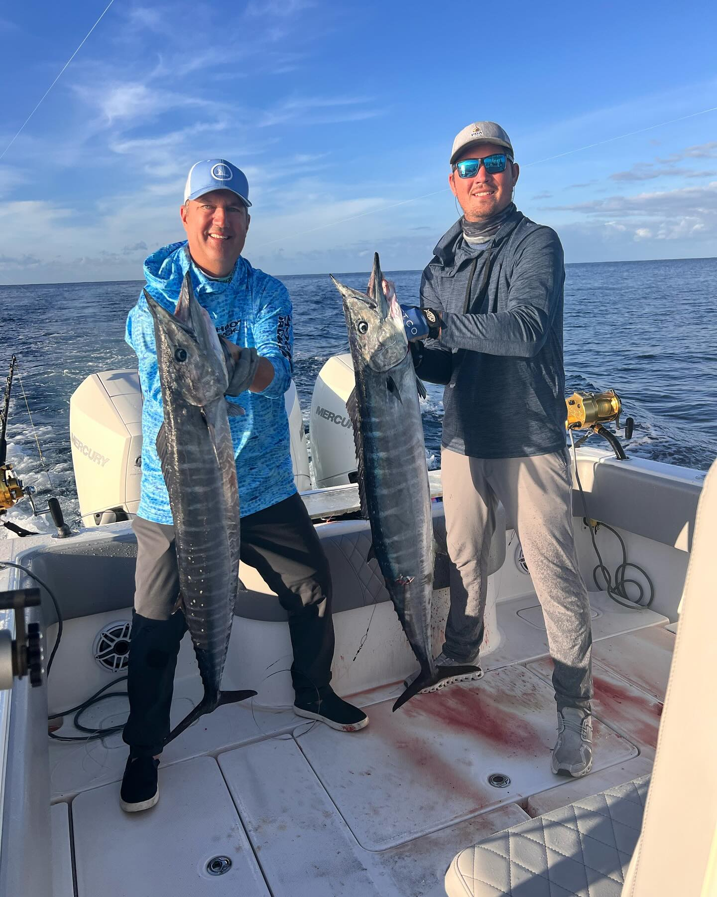 Two Wahoo Fish caught in Pompano Beach