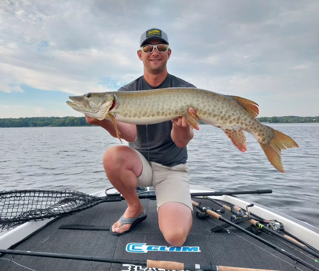 Muskellunge caught while fishing in Andover