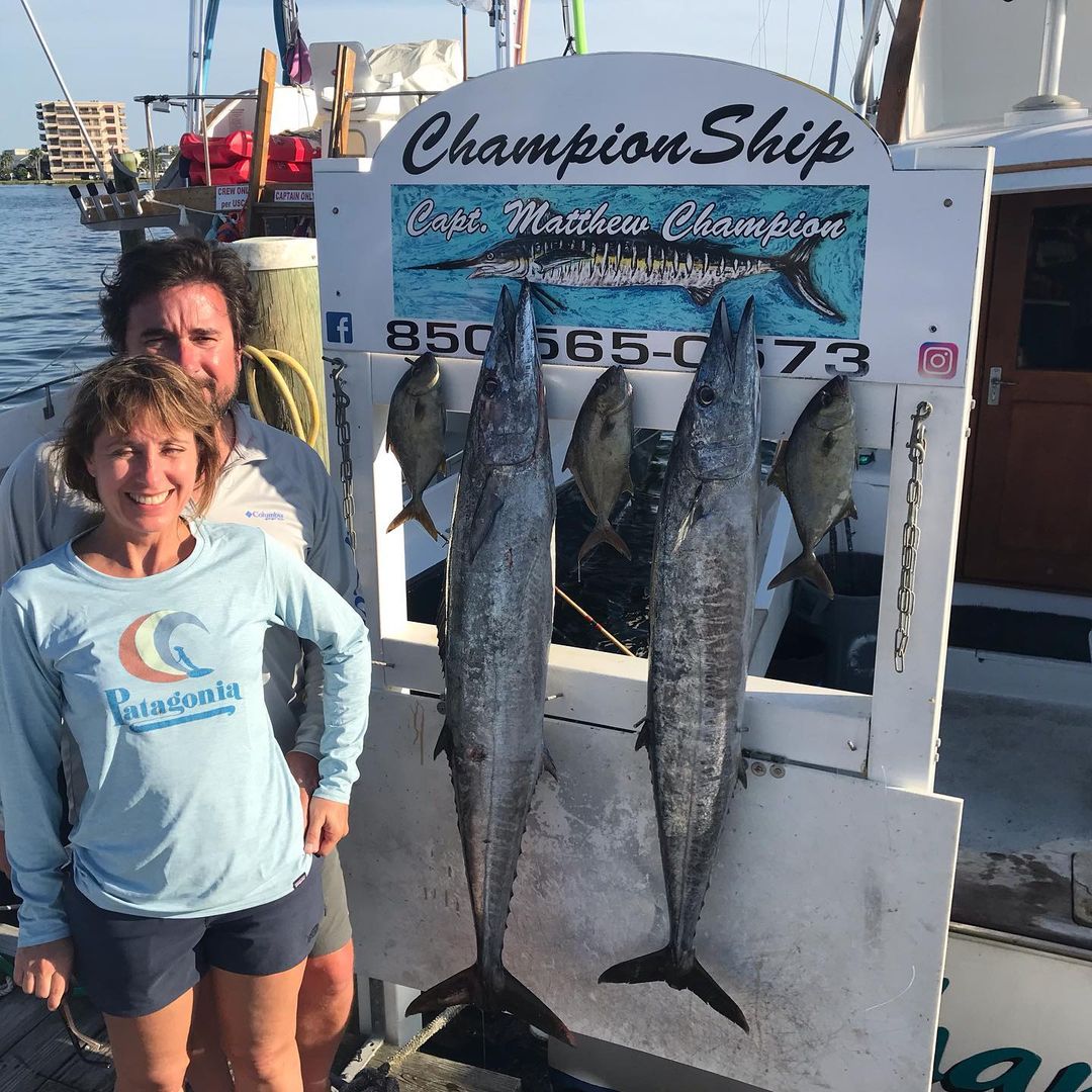 6 king mackerel, wahoo fish, and longfin yellowtail fish caught in FL