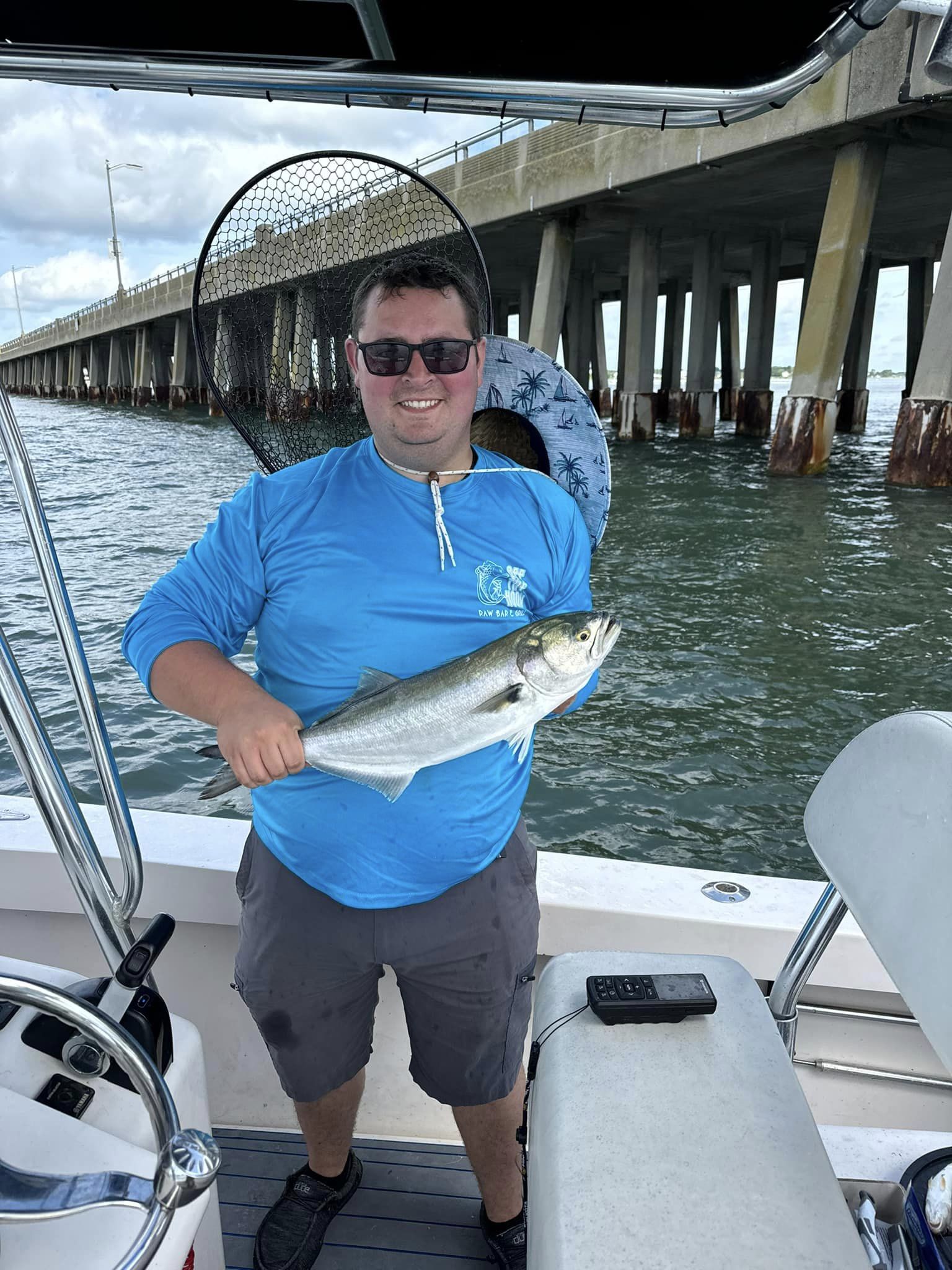 Bluefish caught while fishing in Ocean City