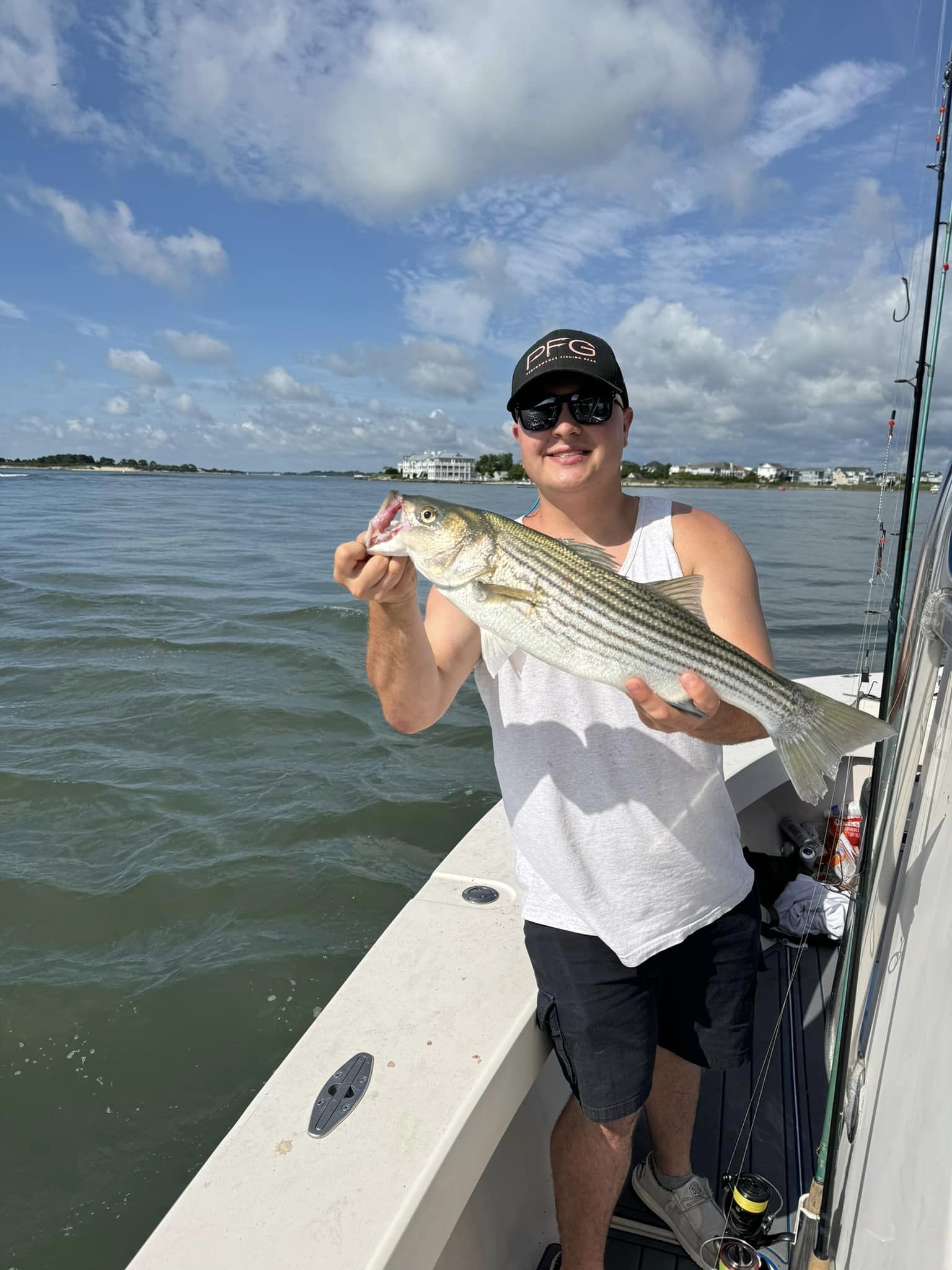 Striped bass caught by angler in MD