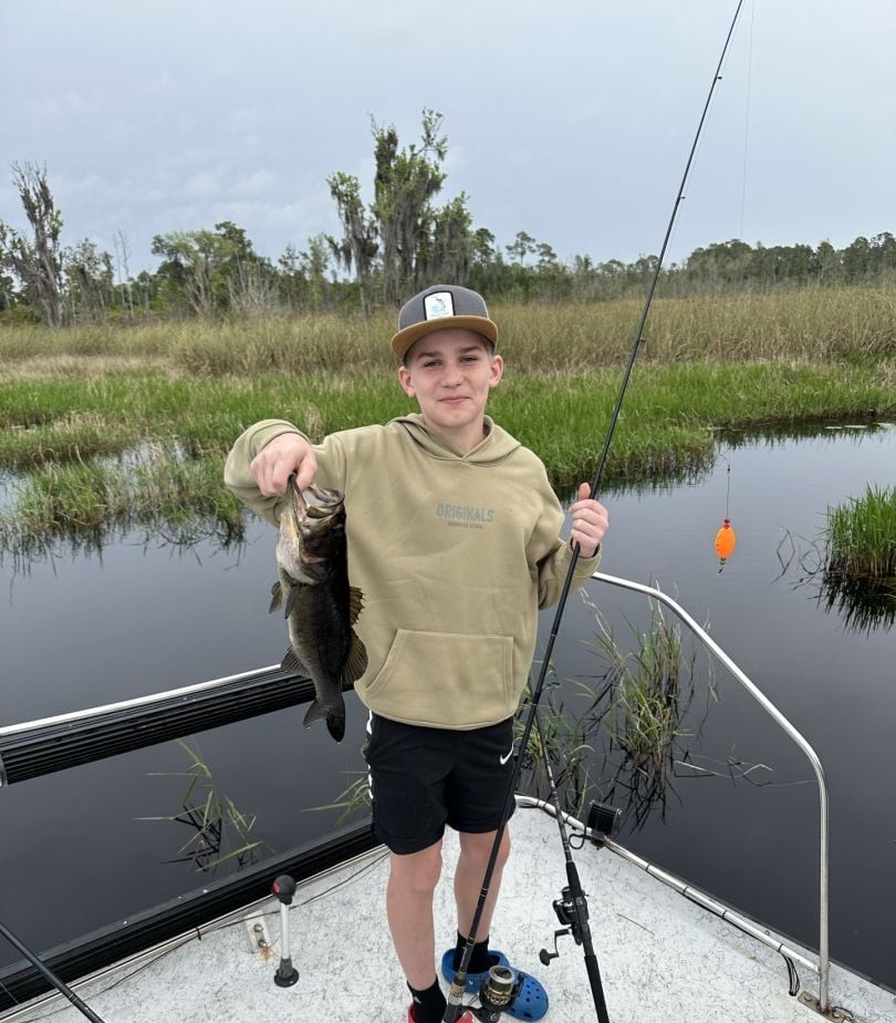 Lone angler fishing on the Ocklawaha river