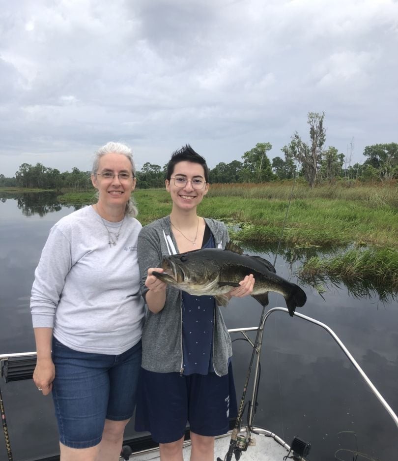 Two people fishing in Florida