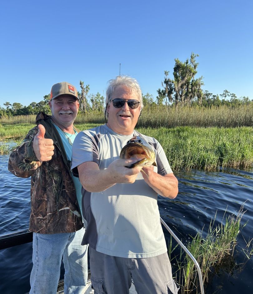 Two people fishing in the Ocklawaha