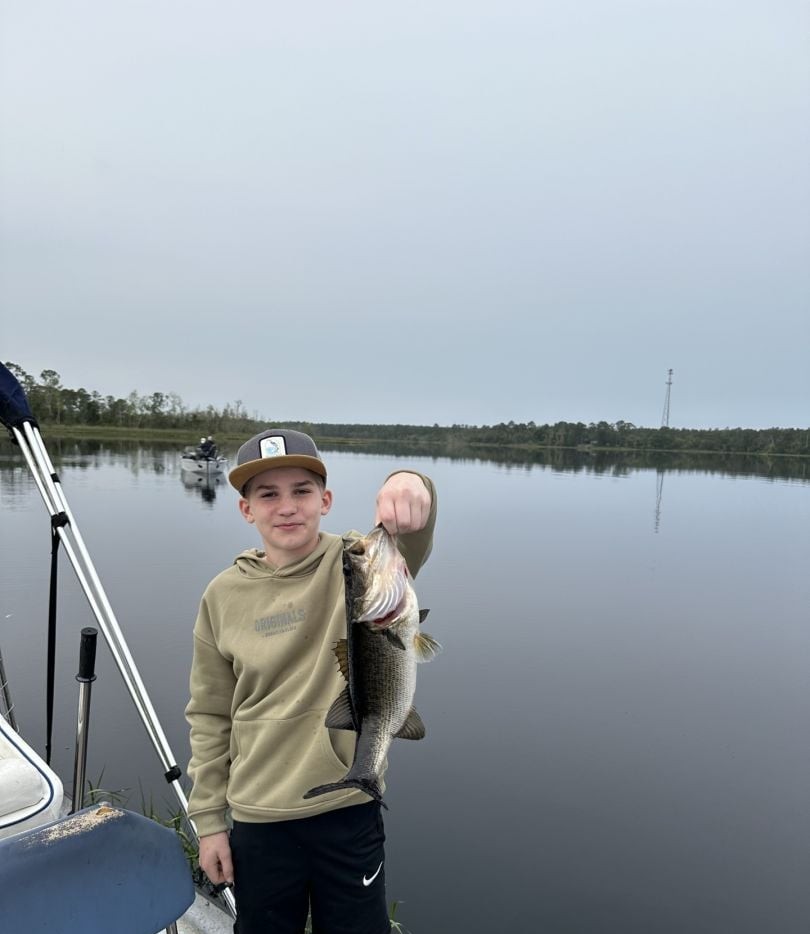 Largemouth Bass caught while fishing in Ocklawaha