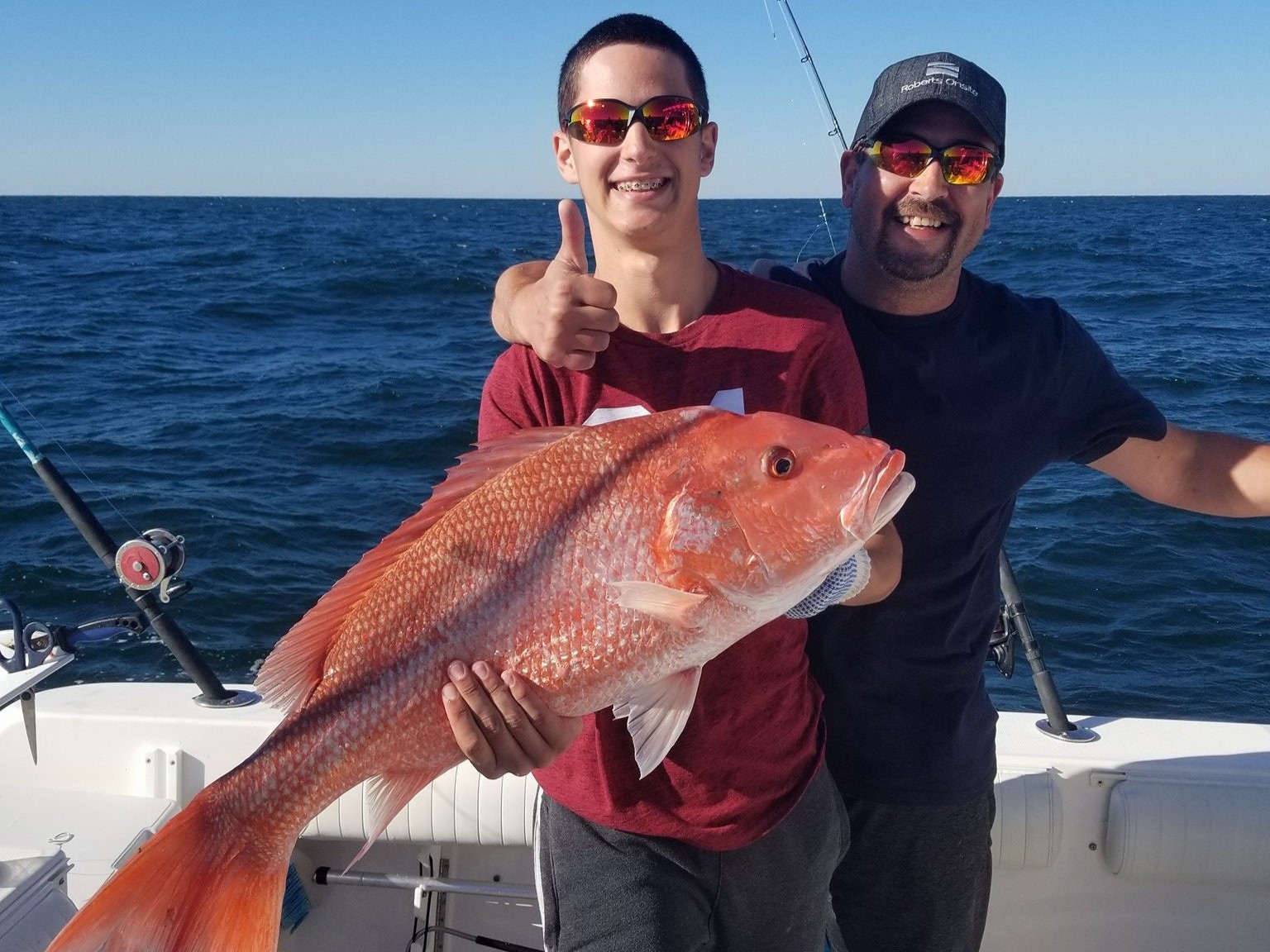 New Smyrna Beach 8-hour offshore sportfishing charter boat for up to 6 anglers targeting Mahi
