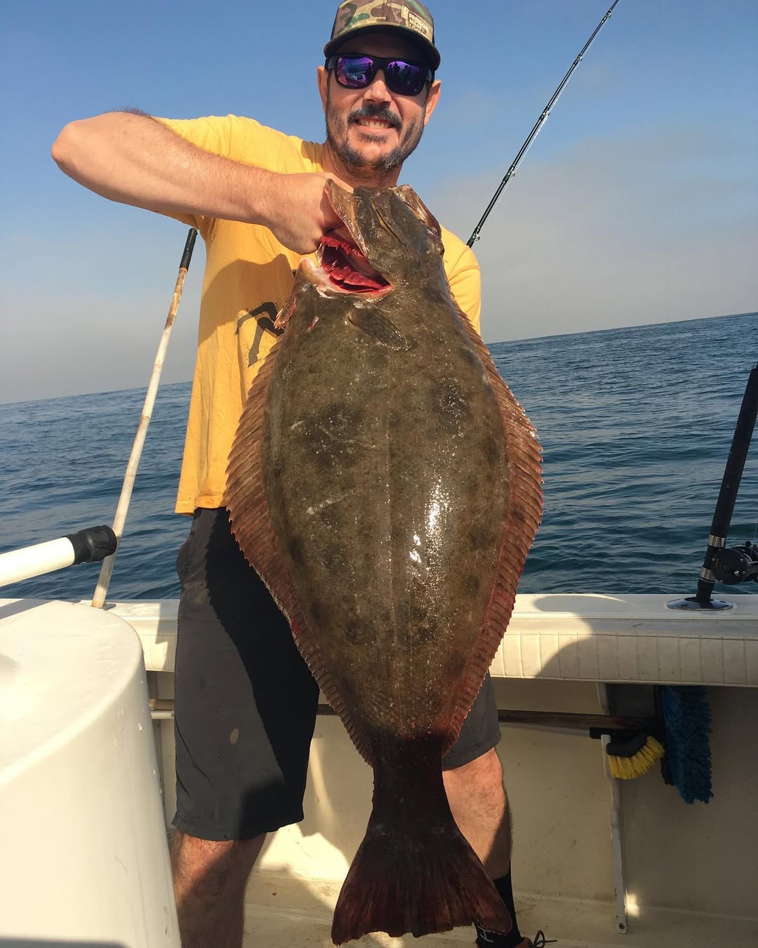 Angler enjoying a day of fishing in CA