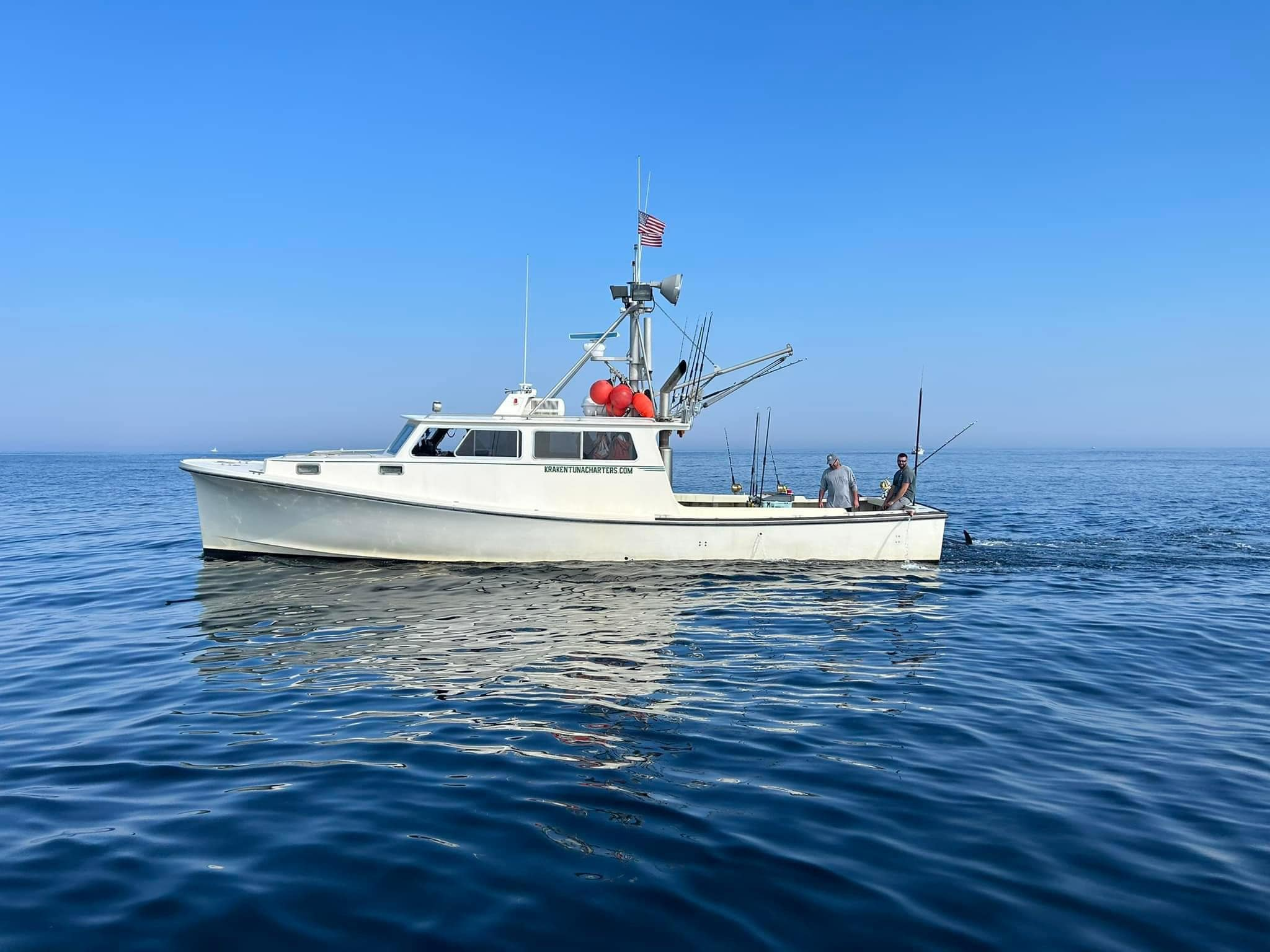 A person fishing at the scenic Seabrook location