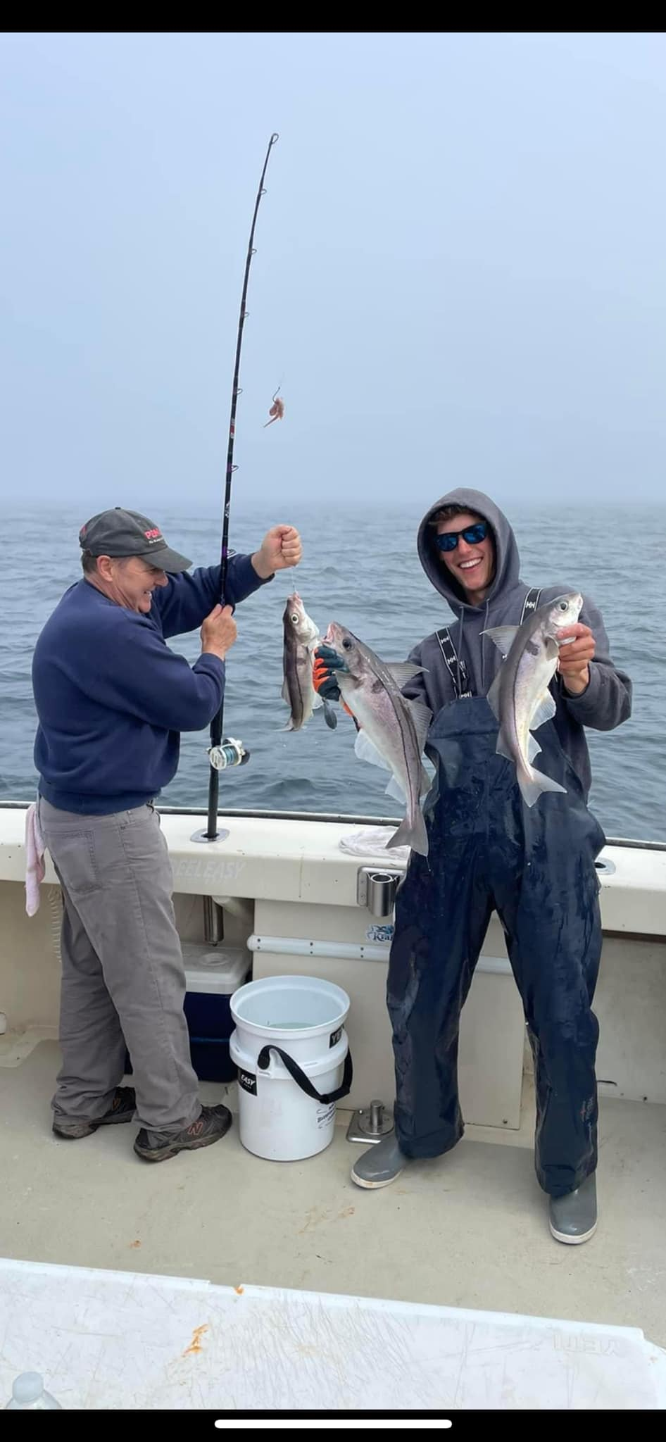 Two anglers caught a pair of 18-inch fish in Seabrook while fishing.