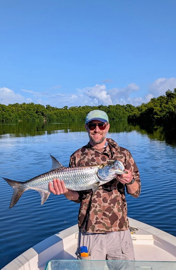Tarpon catch on fishing boat in San Juan PR waters