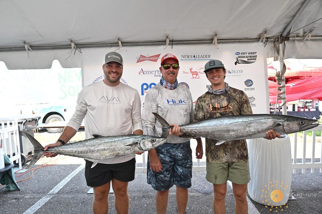 2 king mackerel fish caught during fishing tour in St. Marys