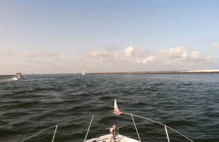 Scenic view of the shoreline at Orange Beach
