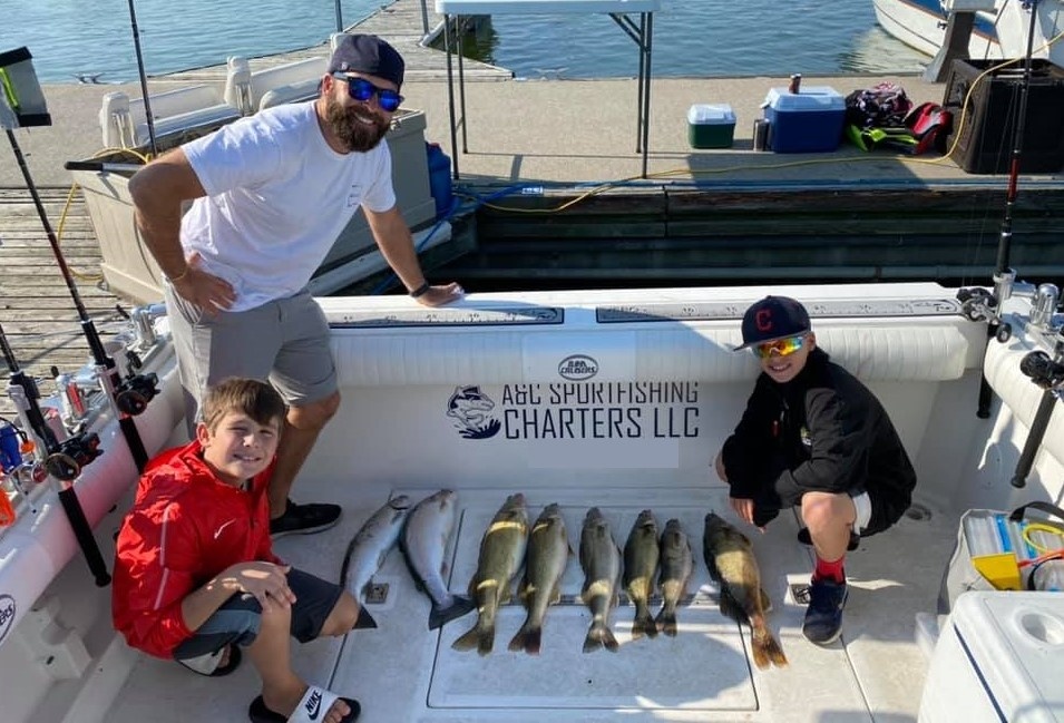 2 small fish caught in Lorain