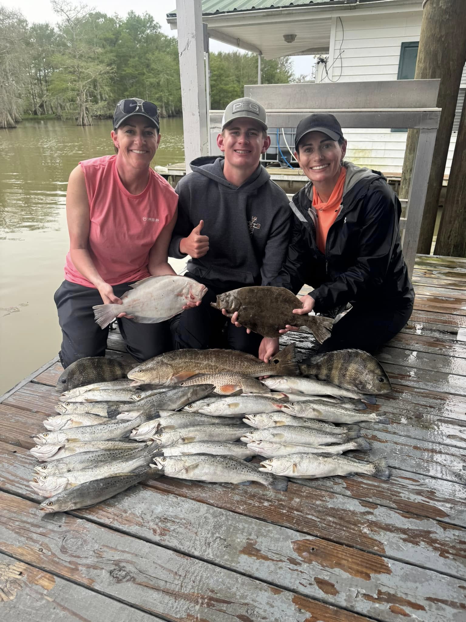 6 spotted weakfish caught fishing in Venice