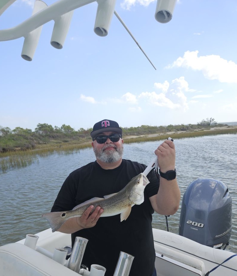 Redfish caught in Galveston